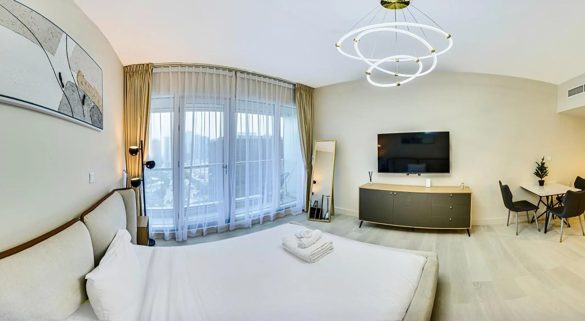 아파트 Cozy Studio In Arch Tower Jlt 두바이 아랍에미리트